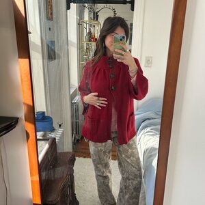 Style & Co. Red Cardigan Sweater